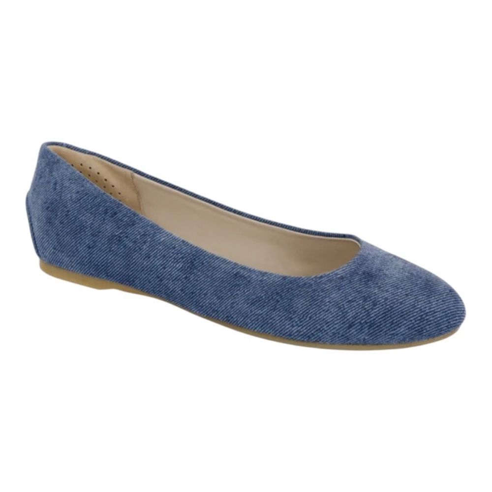 SAS Lacey Ballet Flat Blue Denim Size 9N